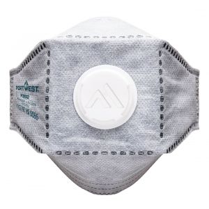 BOITE 10 MASQUES FFP3 CARBONE PLIABLE P392 EAGLE - PORTWEST