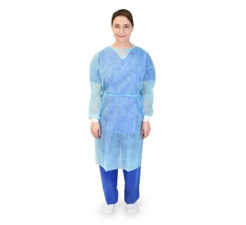 CARTON DE 100 BLOUSES DE SOIN POIGNETS JERSEY...