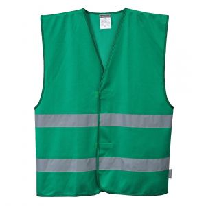 Gilets HV IONA Vert + transfert "RESPONSABLE ÉVACUATION"" 2