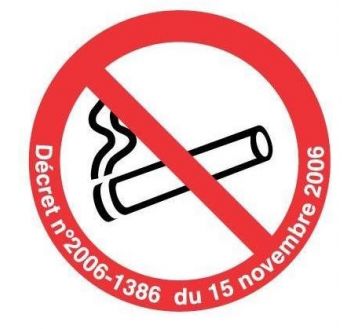 Panneau « Interdiction de fumer » adhesif by Taliaplast