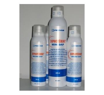 Lot 6 spray Diphoterine urgence projection chimique Mini DAP 200 ml
